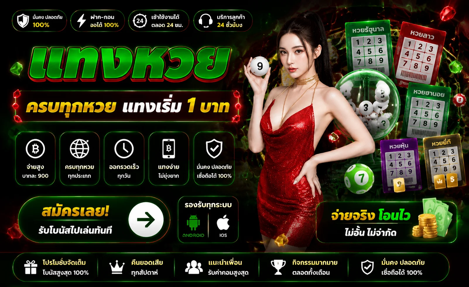 บริการหลัก TOS168 สล็อต คาสิโน บอล หวยออนไลน์